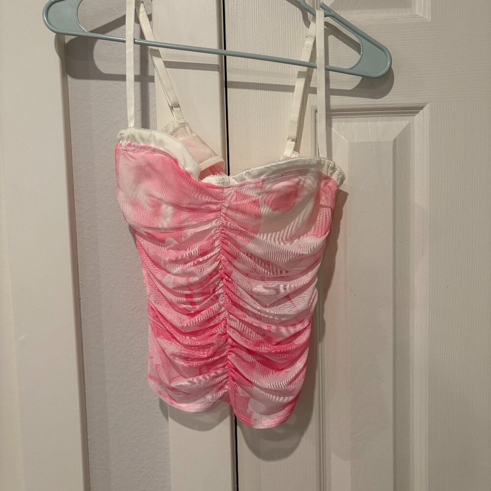 White Fox Pink Top NWT Size Small